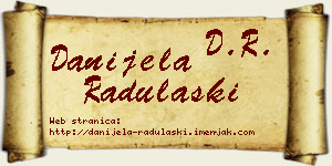 Danijela Radulaški vizit kartica